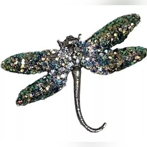 Vintage Signed Don-Lin Dragonfly Brooch